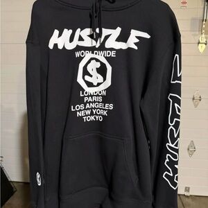 Fashion Nova Black and White Graphic Hoodie